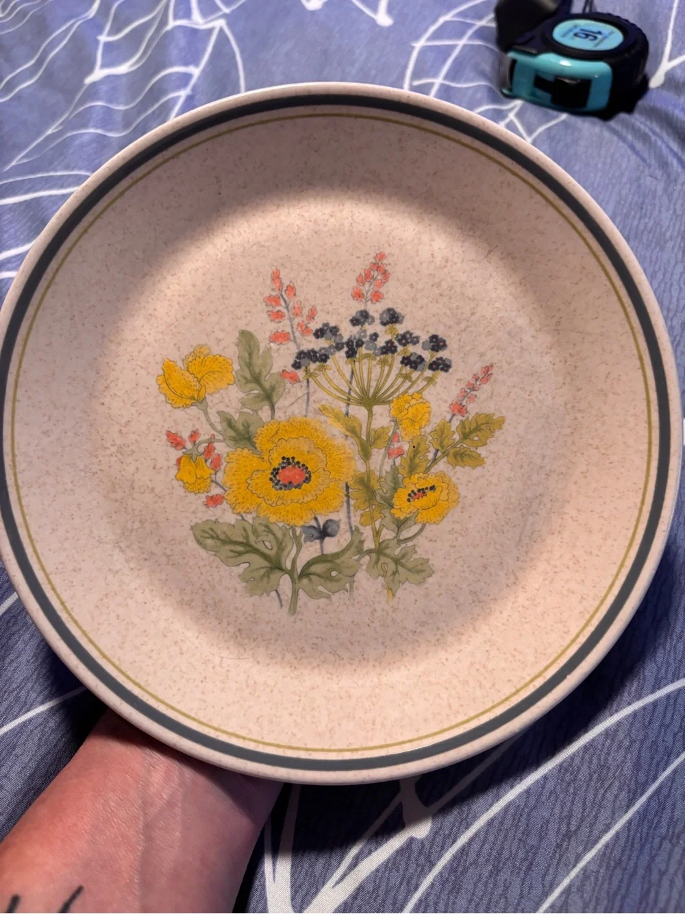 Lenox Temper-Ware Summer Spice salad plates. Qty 2. Made in the USA.